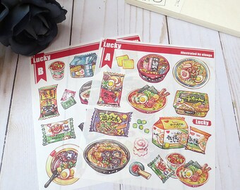 food stickers etsy