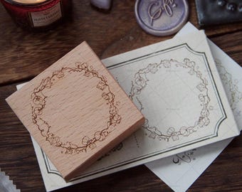 Pumpkin Wreath Stamp | Neinei Illustration Original Design Stationery