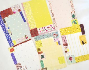 YuanQQ Tom 3 Papier do notatek, kołdra i wykrojnik do papieru do notatek w kształcie domu