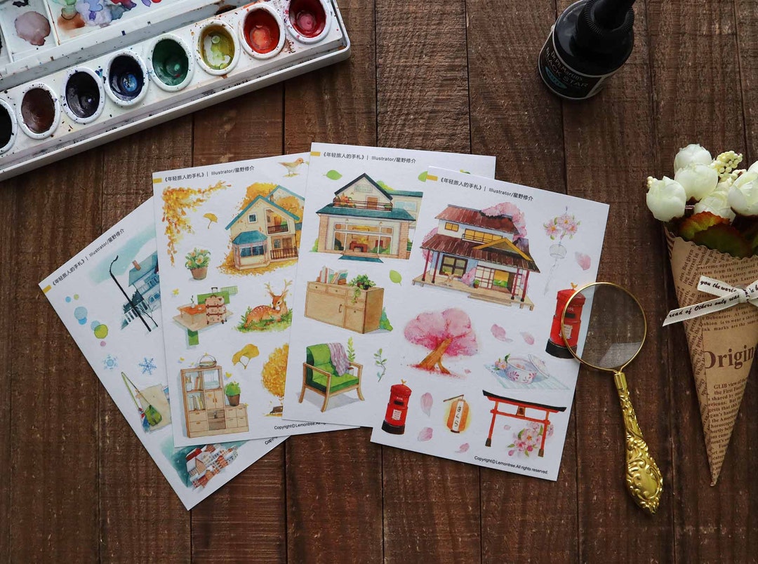 Passing Seasons Planner Sticker Sheet, Spring, Summer, Autumn, Winter ...