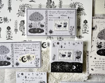 Dream Recovery Island Memo Pad, Moonchild Groceries Original Design Stationery