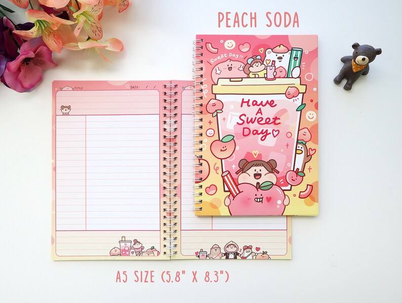 meatball-soda-series-notebook-journal-softcover-spiral-bound-etsy