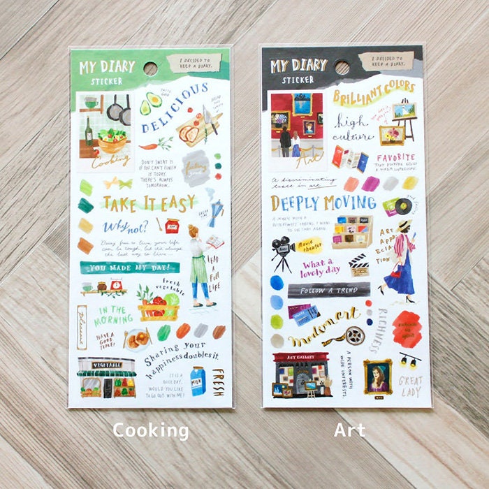 Mind Wave Sticker Sheet My Diary Sticker Cooking – Papermind Stationery