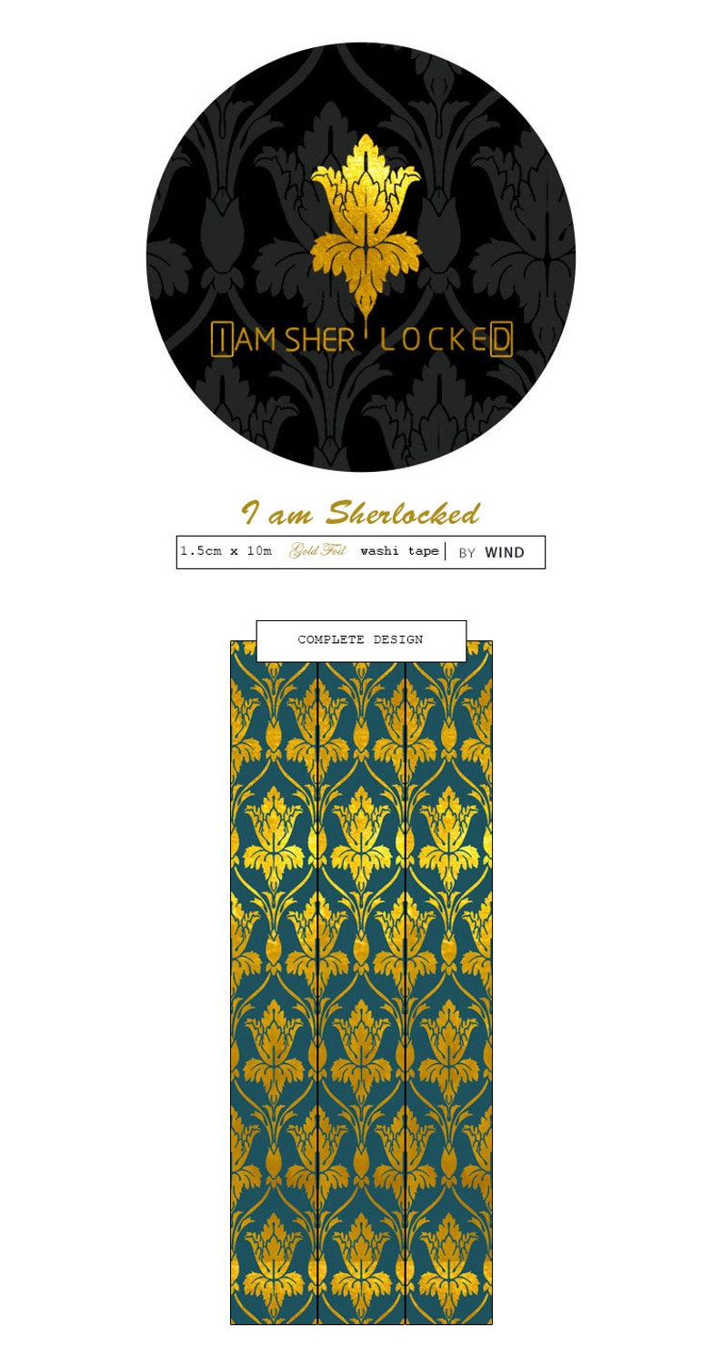 Washi Tape Gold Gilded Washi Tape 221b Baker Street Gold Foil Washi Roll Masking Tape Deco Tape I Am Sherlocked Washi Tape Paper Party Supplies Washi Tape Gold Gilded Washi Tape 221b Baker Street Gold Foil Washi Roll Masking Tape Deco Tape I Am Sherlocked Washi Tape Paper Party Supplies