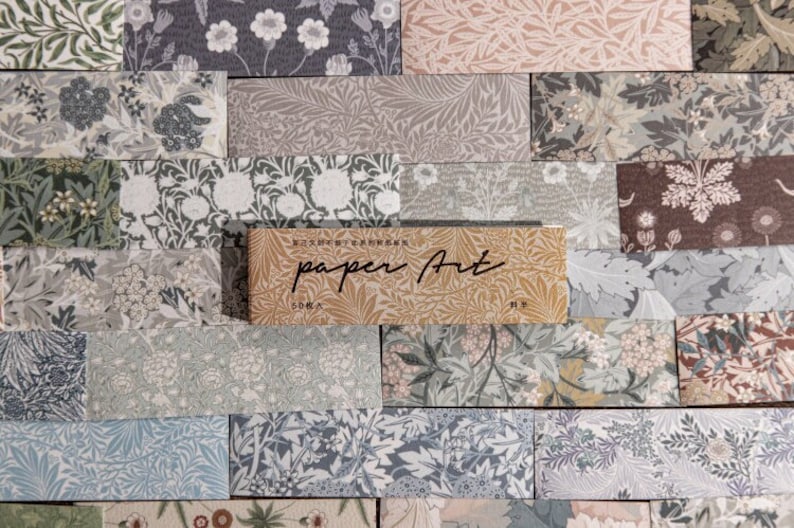 Patterned Sticker Paper Pad Paper Art Washi Sticker Paper Pad, Decorative Rectangular Background ...