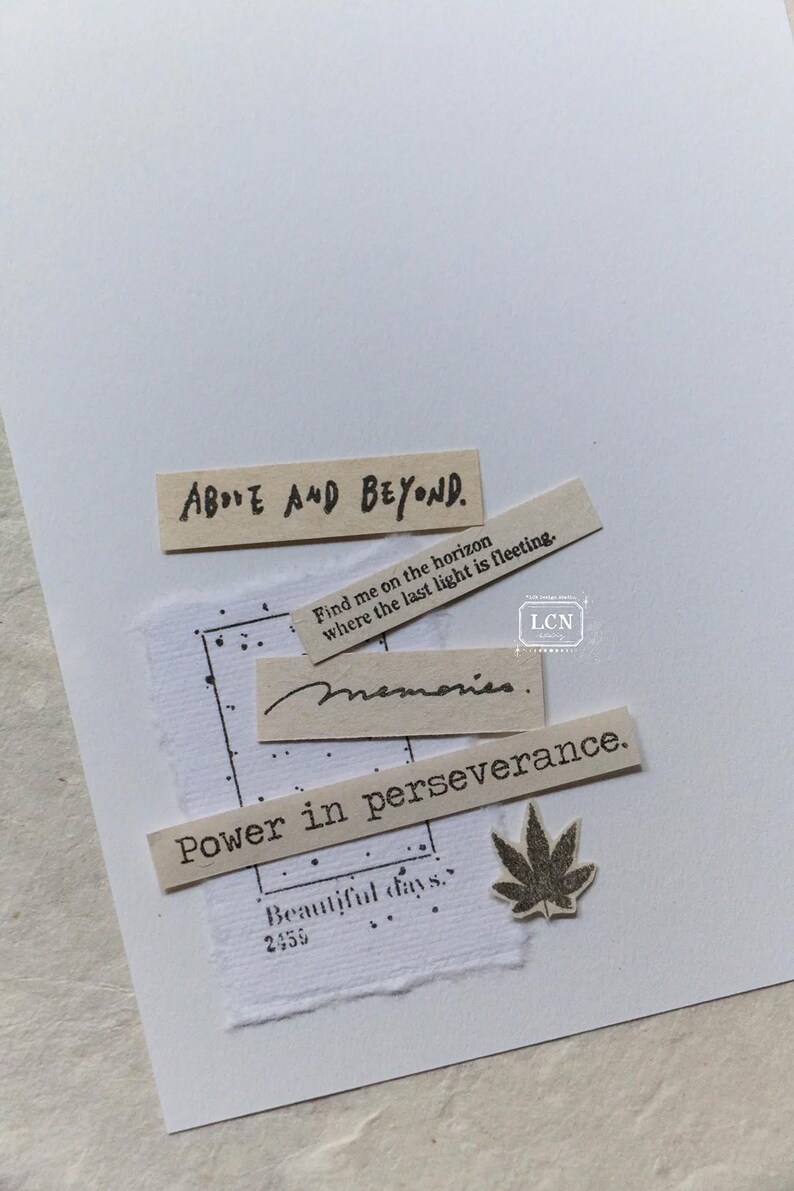 Sentence Acrylic Cling Stamps Set, LCN Design Studio, Words and Poems ...