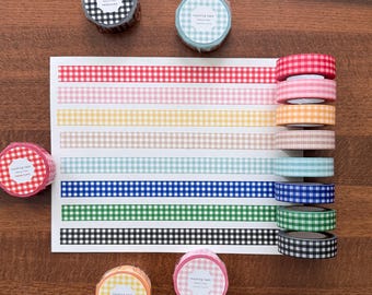 Papier Platz Gingham Check Pattern Washi Tape