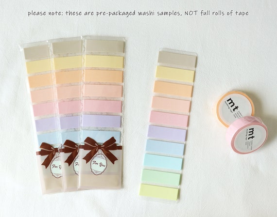 10 Rolls Sample Set Color Series Washi Tape