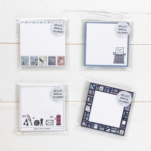 Eric Small Things Sticky Memo Paper, Bloc de notas ilustrado, Papel de papelería japonés para cartas y diario