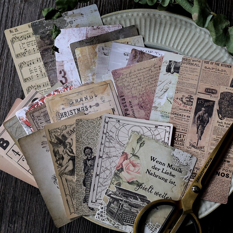 24PCS Vintage Journaling Pocket Cards Vintage Style Pocket - Etsy