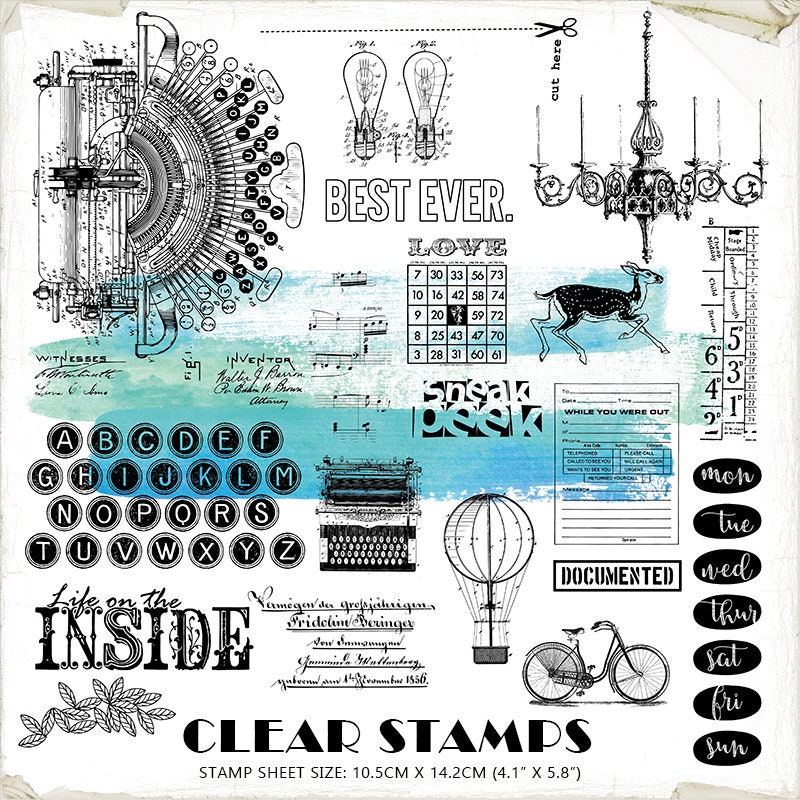 Journaling Spots :: 6x8 Clear Stamp Set
