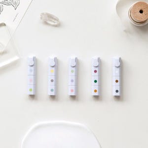 MUライフスタイルインキペン新色、スクラップブック、ジャーナル、プランナー、カード作成用のアソートカラーオイルベーススタンピングインク、マルチカラーインク