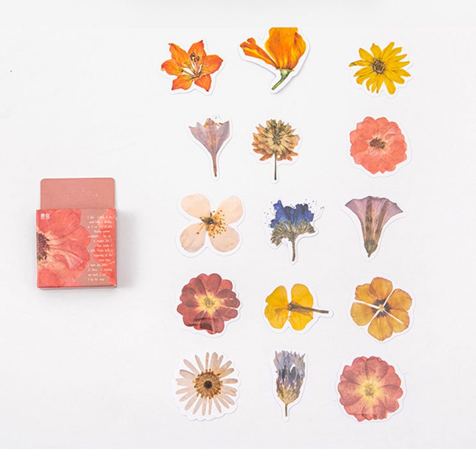 APAREAL Blumen Aufkleber 50 Stück - Fantasy Lila Sticker Wasserfest