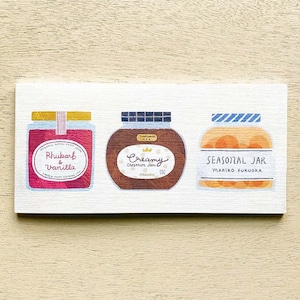 Bloc de notas Ippitsusen de tarro de temporada, Bloc de notas ilustrado Cozyca, tarro de encurtido, mermelada de frutas, papel de papelería japonés para cartas y diario