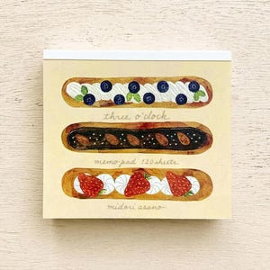 120 st. 3-timmars memoblock, Cozyca x Midori Asano japanska pappersvaror