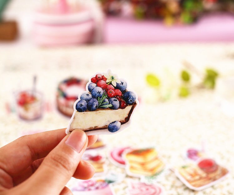 Dessert Sticker Pack, Cake Sweets Pie Stickers, Macaron, Parfait ...