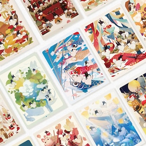 Roczne pocztówki z okazji obchodów, pingwinowy króliczek, oryginalna ilustracja Tachibanakai na pocztę ślimakową, święta, kartka z życzeniami na festiwal