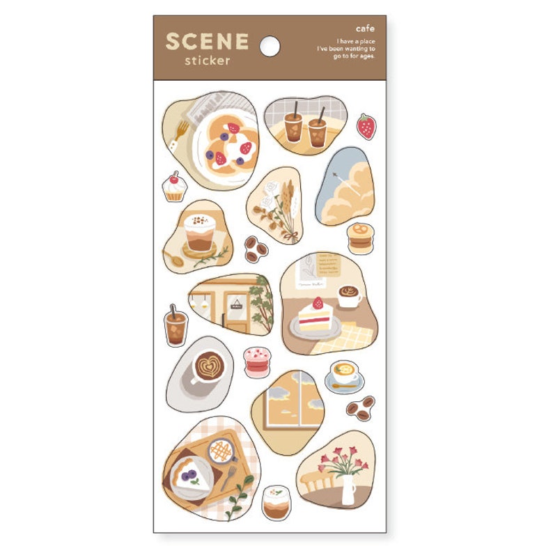 Mind Wave Scene Series Sticker Sheets, Cityscape, Scenery, Clouds ...