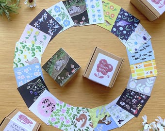 200 szt. papieru listowego z drobnymi kwiatami, notatnik z ilustracjami 4 nóg, rysunek kociaka, kot kaliko, papier listowy z kotkiem do poczty ślimakowej, dziennik