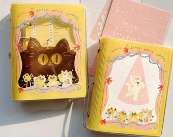 Cow Cat Showtime Ring Bound Binder Journal Set
