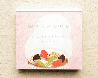 120 szt. bloków notatek Washoku, artykuły papiernicze z motywem japońskiej żywności Cozyca