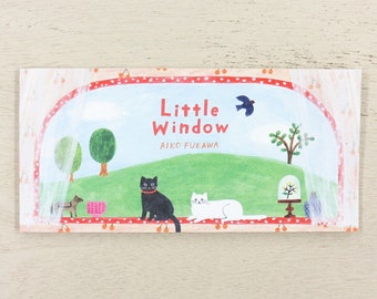 Little Window Memo Paper Pad, Animals, Aiko Fukawa Illustration Notepad, Animals Stationery Paper for Writing, Journaling and Crafting
