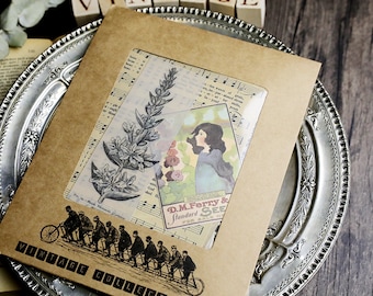 58PCS Junk Journal Ephemera Kit B, Vintage Journaling Paper Pack, Ephemera, Junk Journaling Kit, Planner, Floral, Botanical, Vintage Poster
