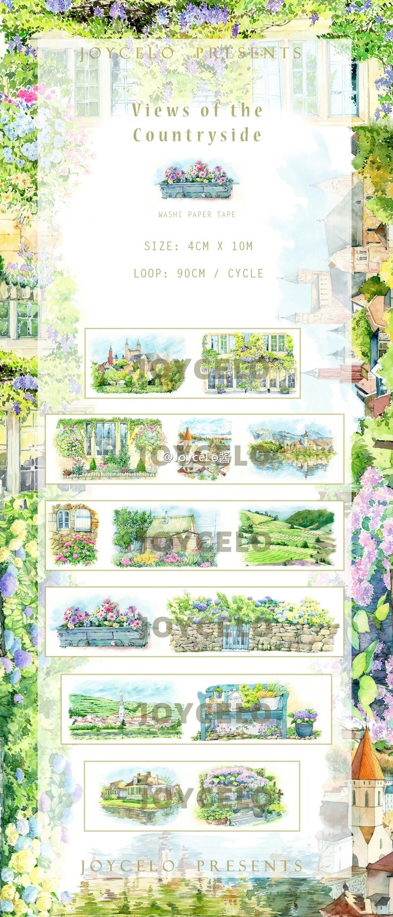 Countryside Sketchings Washi Tape Sampler