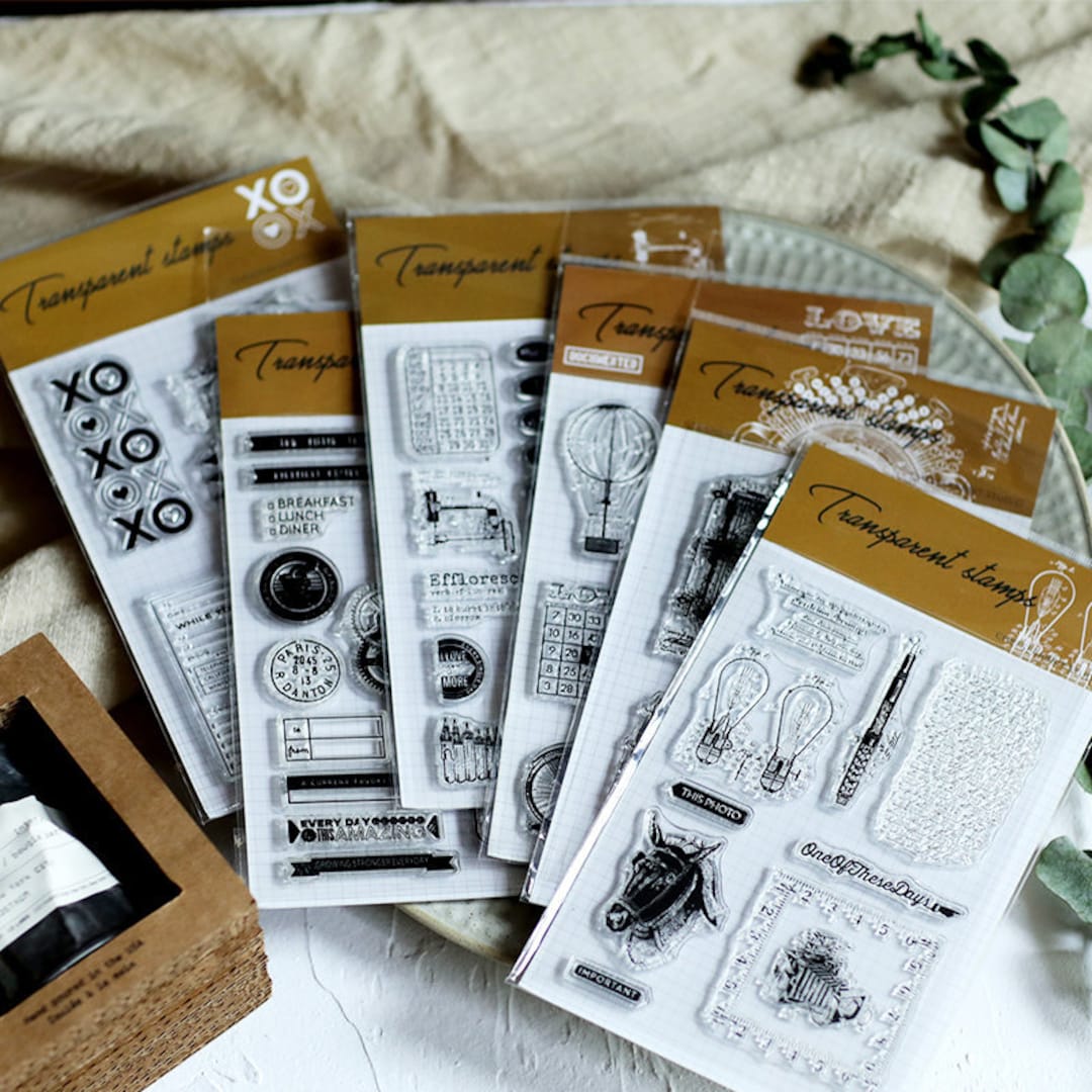 Timbro Acrilico Stamperia Per Scrapbooking - Trasparente, Facile Da Pulire, 2 Pattern Furry Friends