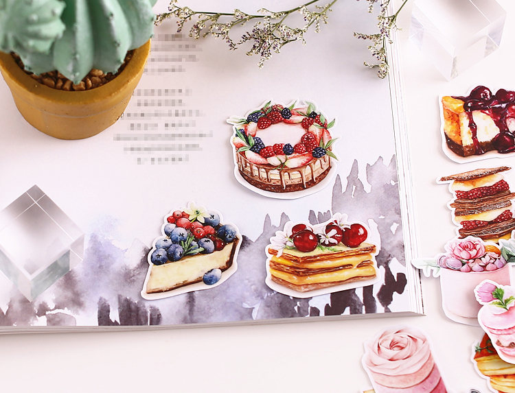 Dessert Sticker Pack, Cake Sweets Pie Stickers, Macaron, Parfait ...