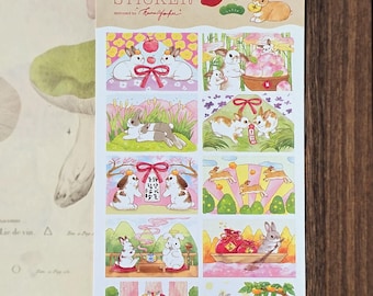 Kumayankee Bunny Fortune Sticker Sheet