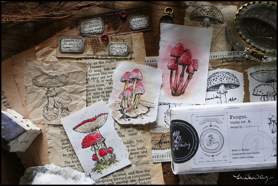 Mushroom Jar Sticker - Jen Fox Studio