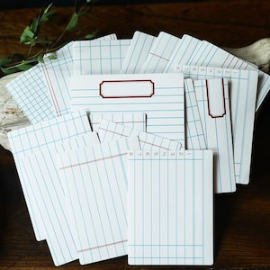Cartes de journalisation lignées et quadrillées, papier pour cahier d'écolier rétro, papier à tamponner décoratif pour journal indésirable, collage, album de scrapbooking