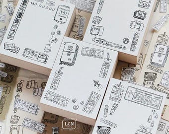 Travel Rubber Stamp | LCN Design Studio Wooden Stamp