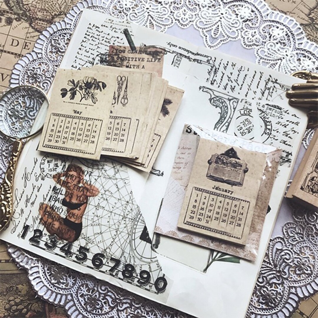 Junk Journal Stickers Set A – Papergame