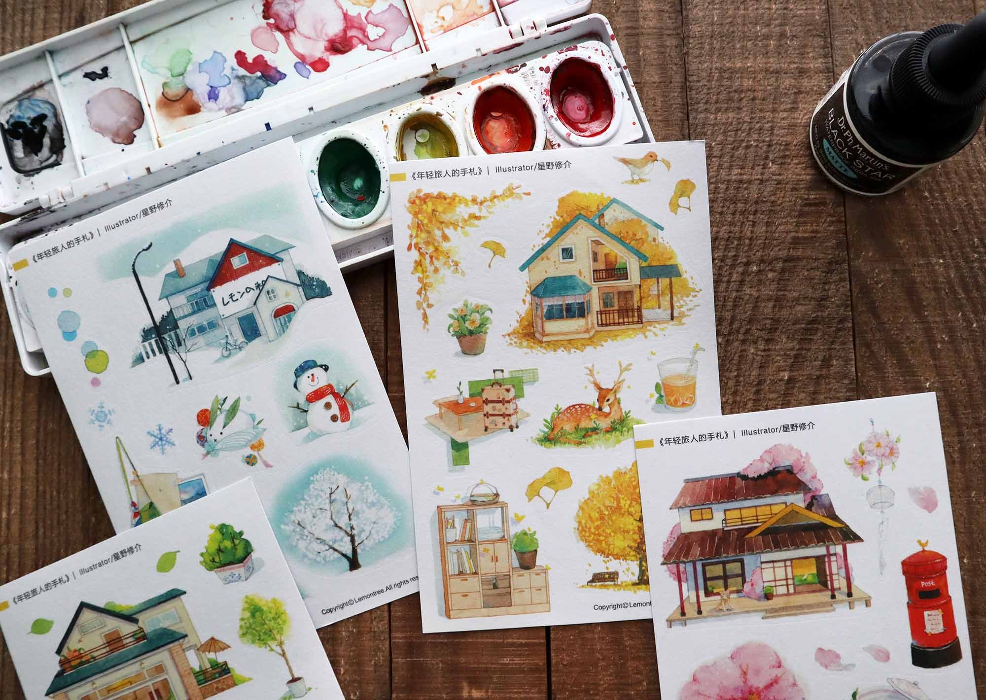 Passing Seasons Planner Sticker Sheet Spring Summer Autumn - Etsy