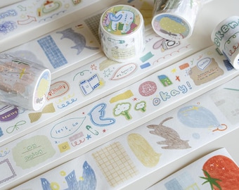 Oranges Washi Tape aus der Serie Doodles