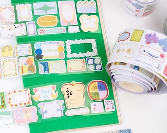 Doodle Frames Kiss-Cut Sticker Tape, Perforated Sticker Tape
