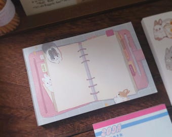 Kumayankee Bunny Journal Memo Pad