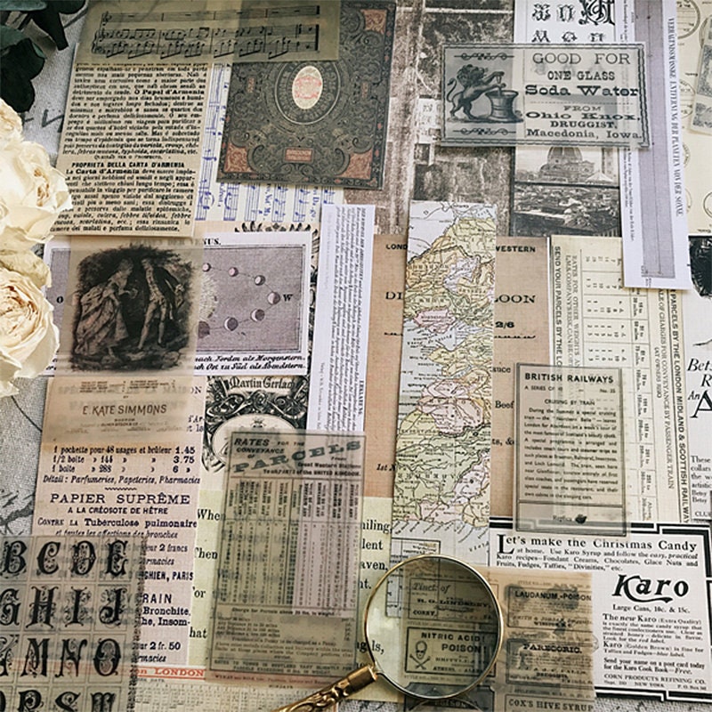 Vintage Paper Crafting Kit Junk Journaling Kit Handmade & Vintage Ephemera  Kit Junk Journaling Supplies 