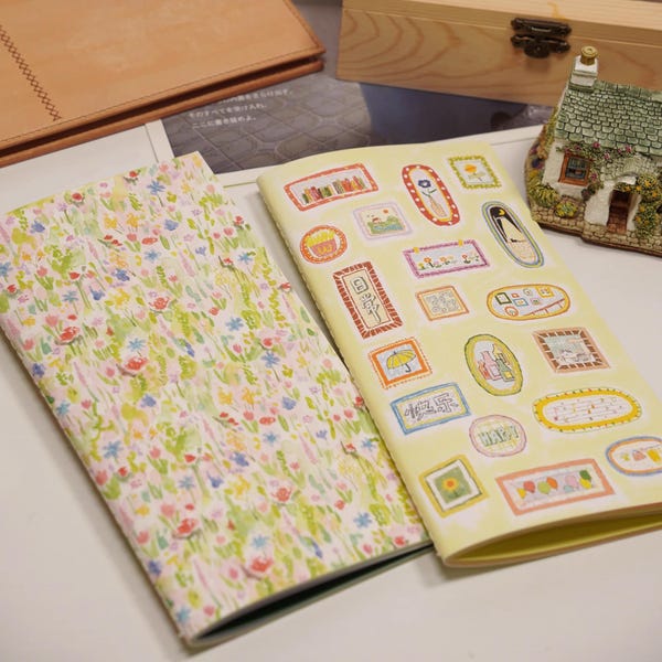 Wanle Studio Colored Paper Traveler's Notebook Insert, Rainbow and Pastel Paper Notebook, TN Refill, Travel Journal, Art Journal