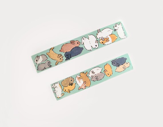 Moriyama Bunny Washi Tape Bunny Companion Rabbit - Etsy Denmark