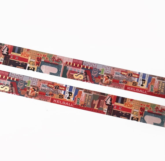【箔押し】SUNNY SUNDAY  マスキングテープ  Party  time Sunny Sunday X Papier Platz Gold Foil Washi Tape, Party Time