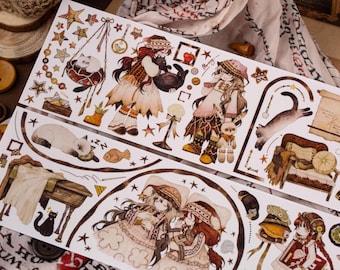 Twin Tales 2 Masking Tape, Reco Studio Illustration Tape