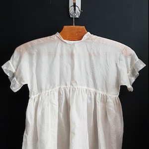 Vintage baby silk chiffon baptism christening dress