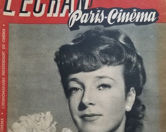 Revista francesa de cine antiguo L'écran français 1947