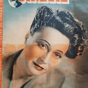 Französische antike Kinozeitschrift Cinévie von 1946 mit Arletty