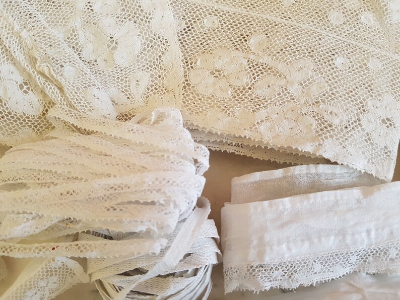 En coton blanc broderie anglaise dentelle 1.5/"//4cm à coudre BA4