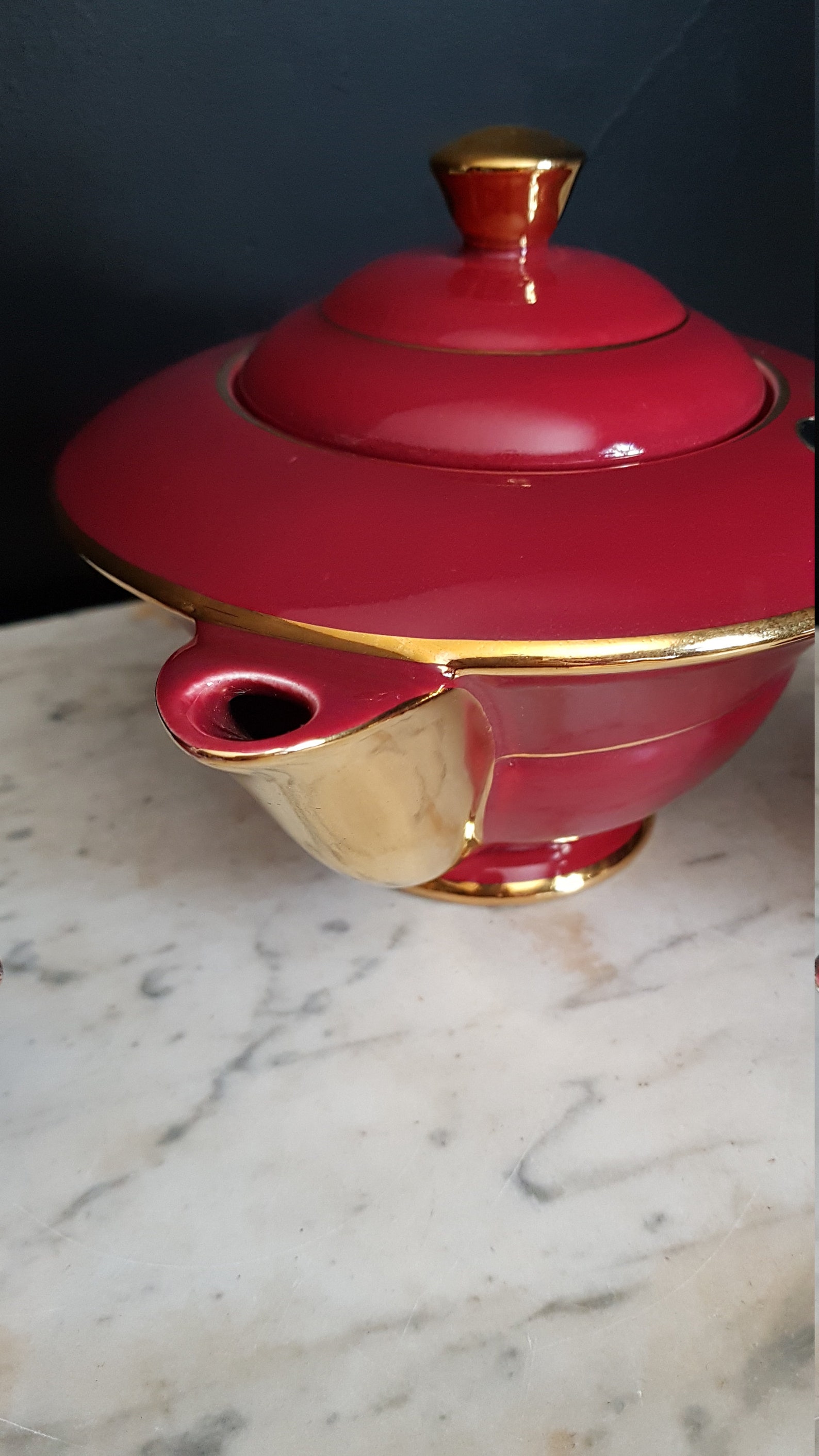 French Antique Art Deco Style Teapot Cream and Sugar Pots. Etsy