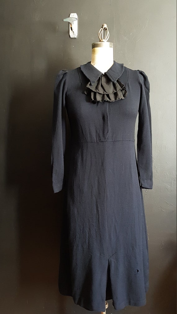 Vintage French  1920s day midi dress - image 2